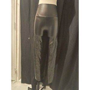 Faux Leather Leggings for Women  Black High Waisted Pleather Pants Size Xs